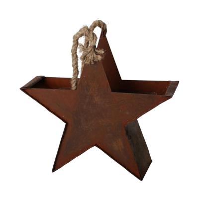 Pflanzsternhänger rostoptik