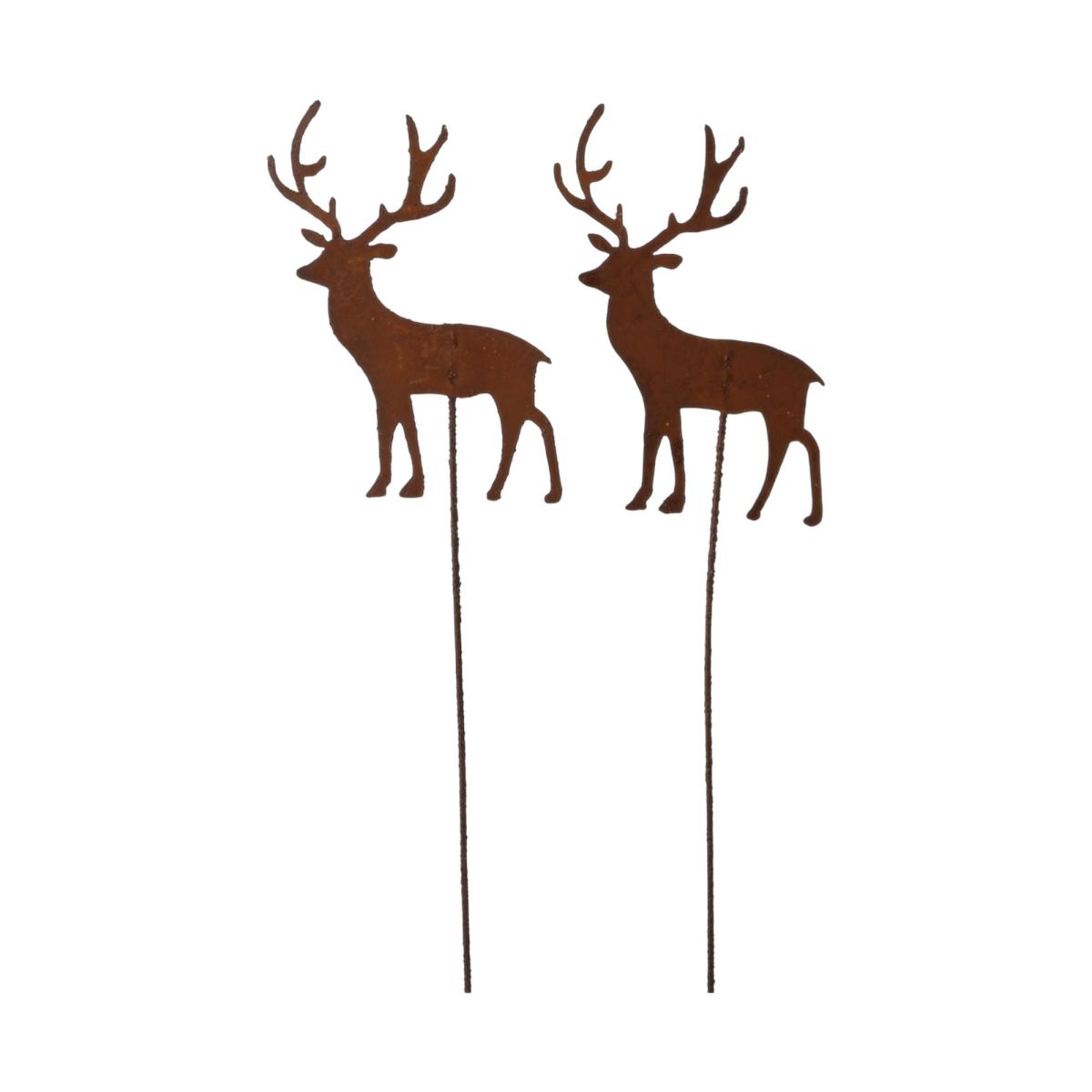Hirsch am Stick rostoptik