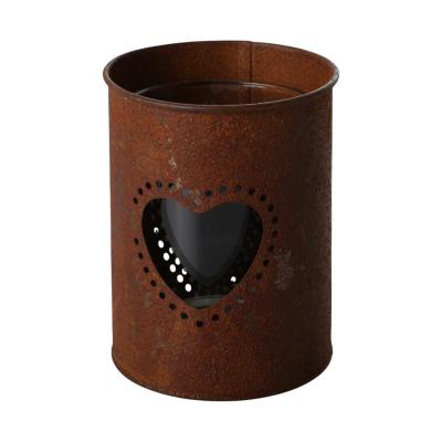 Windlicht Herz rostoptik