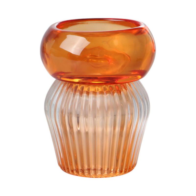 Teelichtglas orange