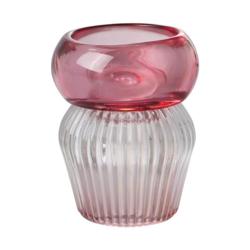 Teelichtglas pink