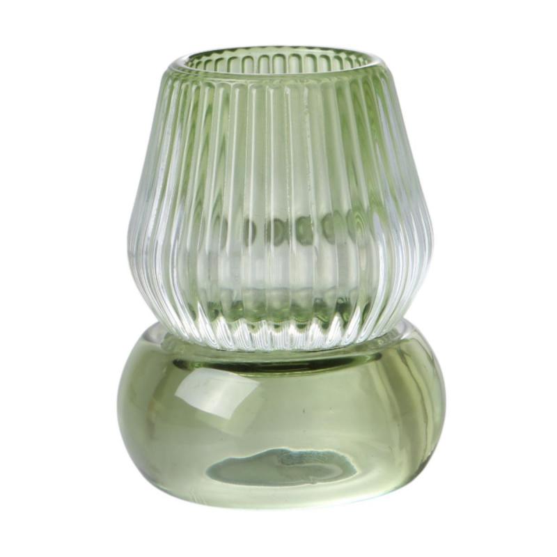 Teelichtglas grün