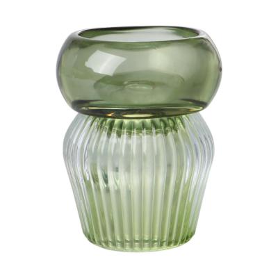 Teelichtglas grün