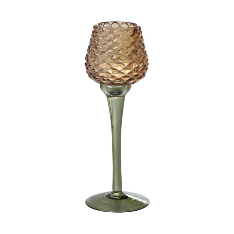 Teelicht auf Stiel Zapfen