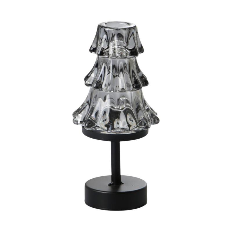 LED-Baum Teelicht auf Ständer grau