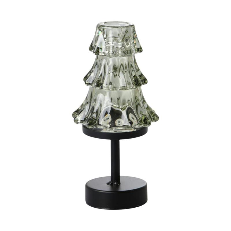 LED-Baum Teelicht auf Ständer grün