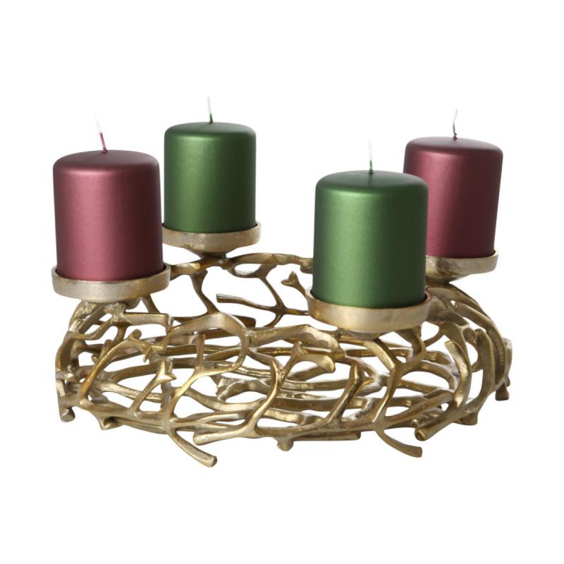 Adventskranz gold