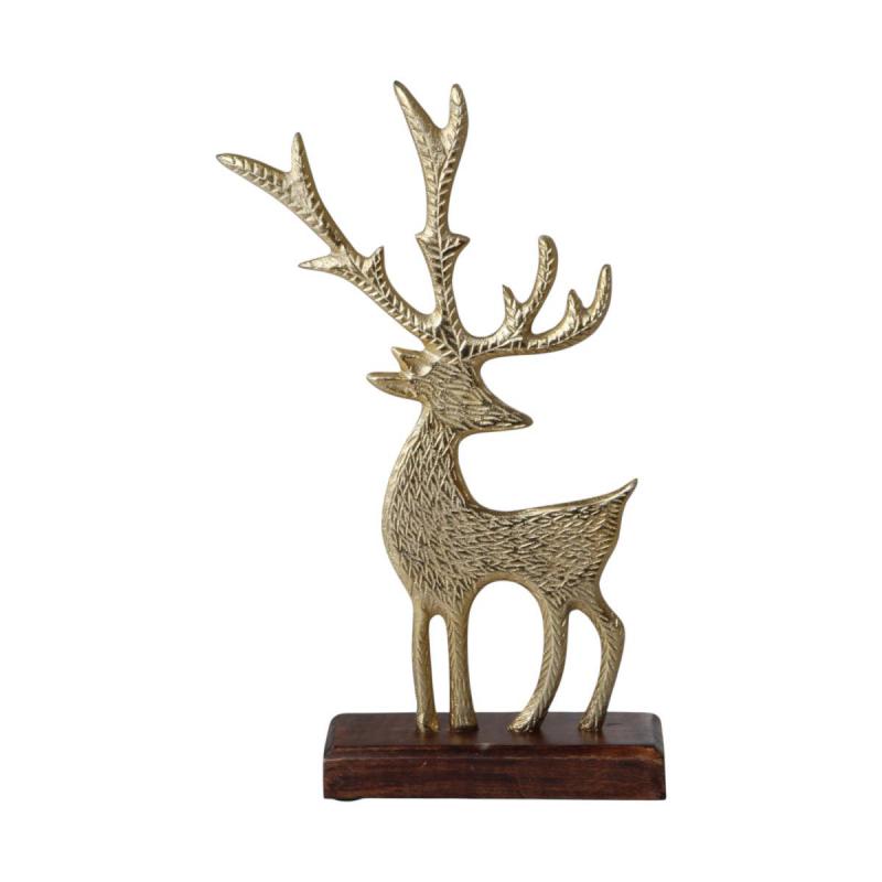 Rentieraufsteller gold