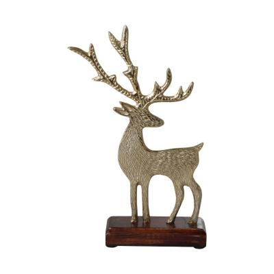 Rentieraufsteller gold