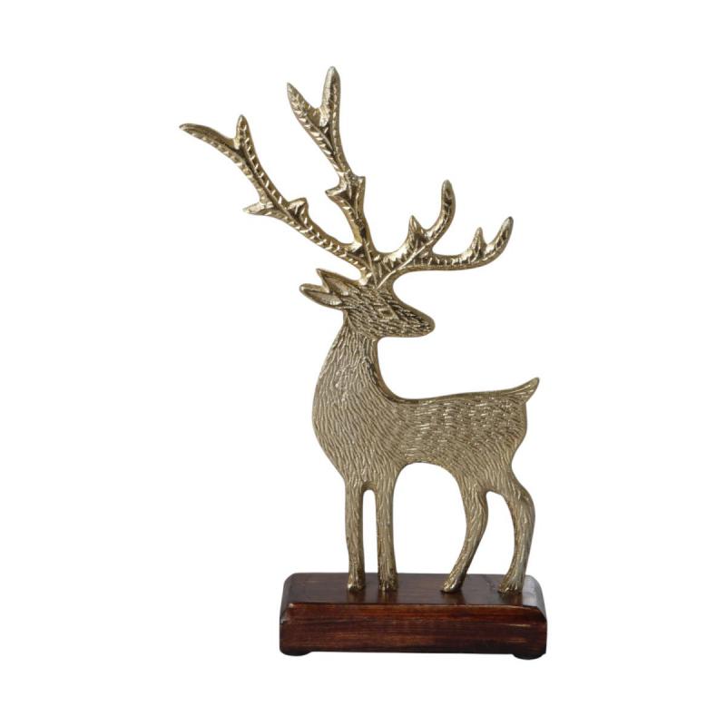 Rentieraufsteller gold