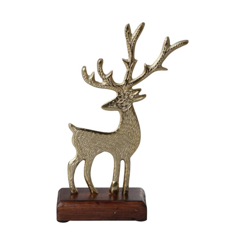 Rentieraufsteller gold