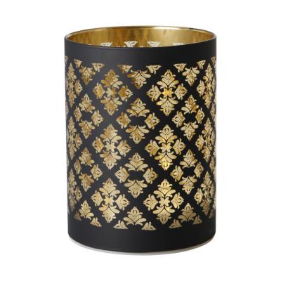 LED-Teelicht Ornament schwarz