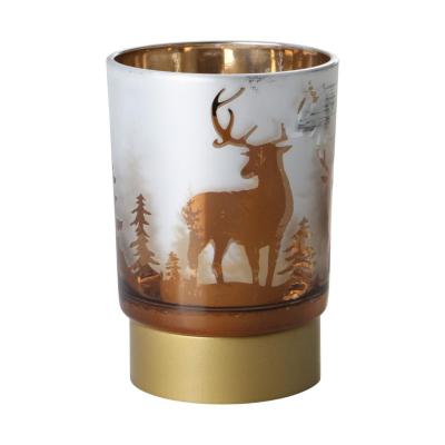 LED-Teelicht Rentiere dunkel braun