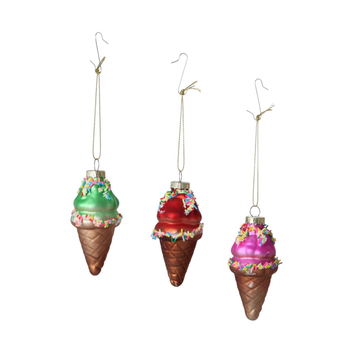 Eishänger rot, grün, pink