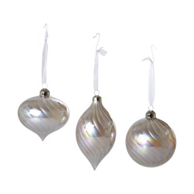 Ornamenthänger beige