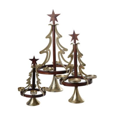 Kerzenhalter Baum gold